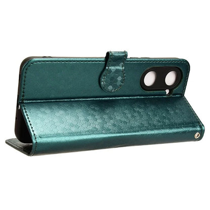 For vivo Y03 Case Dots Imprinted Shockproof Wallet Phone Cover