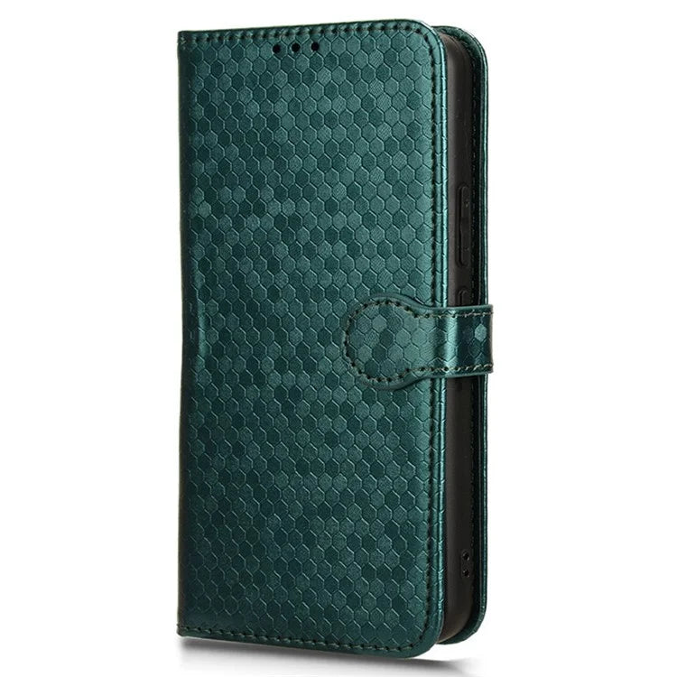 For vivo Y03 Case Dots Imprinted Shockproof Wallet Phone Cover