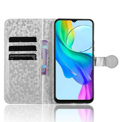 For vivo Y03 Case Dots Imprinted Shockproof Wallet Phone Cover