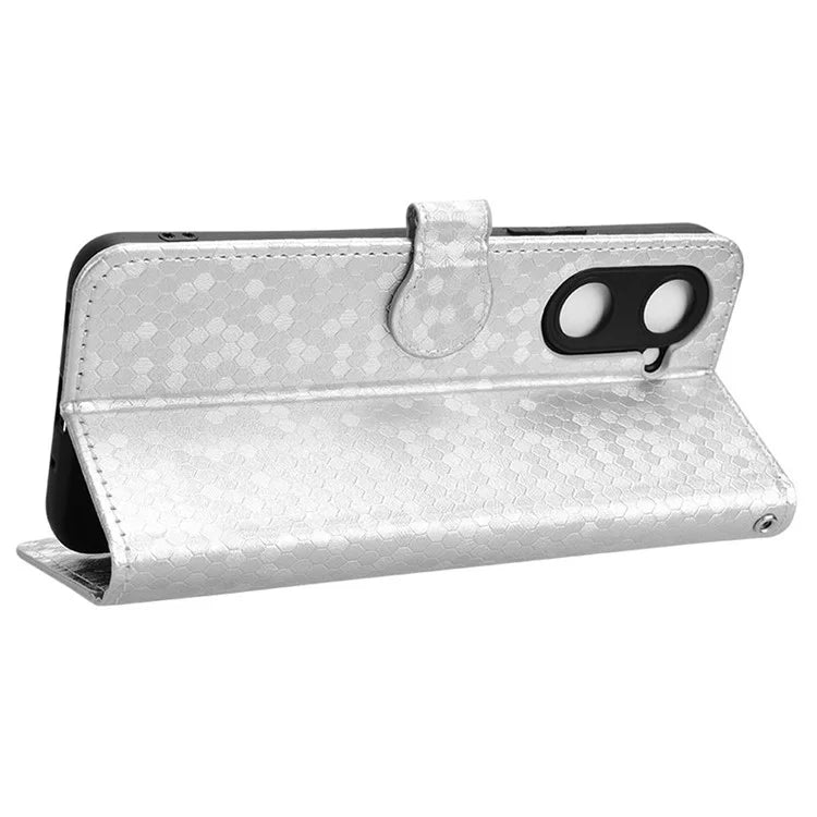 For vivo Y03 Case Dots Imprinted Shockproof Wallet Phone Cover