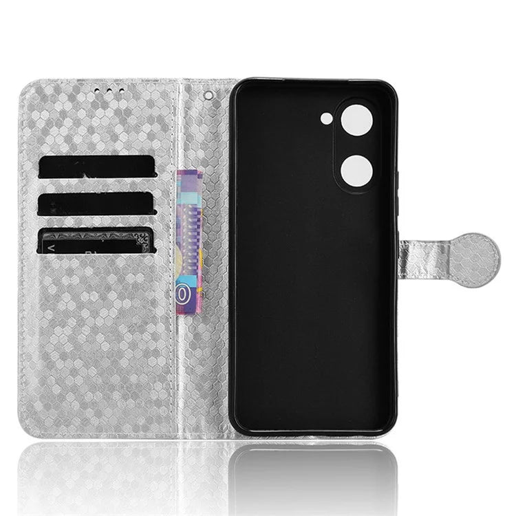 For vivo Y03 Case Dots Imprinted Shockproof Wallet Phone Cover