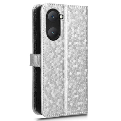 For vivo Y03 Case Dots Imprinted Shockproof Wallet Phone Cover