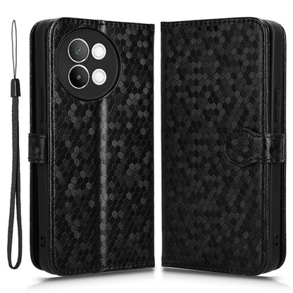 For vivo S18e 5G Magnetic Phone Case Dots Imprinted Card Holder Anti-scratch Cover