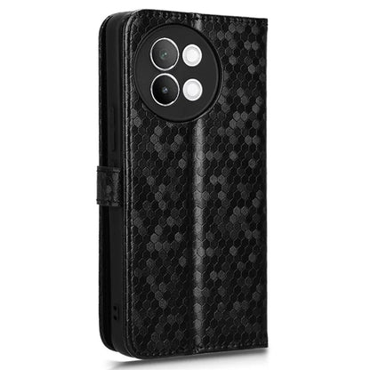 For vivo S18e 5G Magnetic Phone Case Dots Imprinted Card Holder Anti-scratch Cover