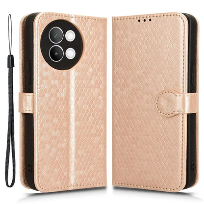 For vivo S18e 5G Magnetic Phone Case Dots Imprinted Card Holder Anti-scratch Cover