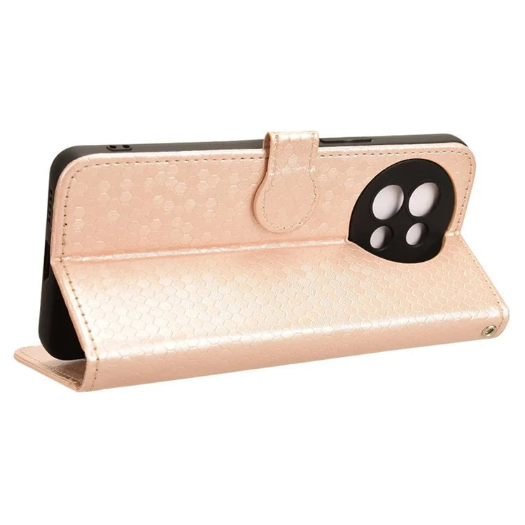 For vivo S18e 5G Magnetic Phone Case Dots Imprinted Card Holder Anti-scratch Cover