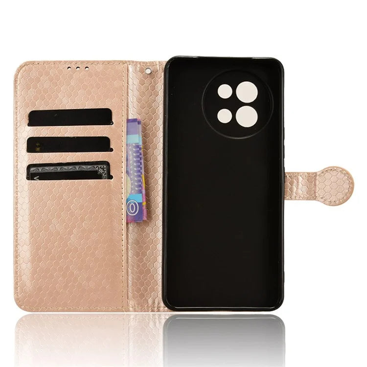 For vivo S18e 5G Magnetic Phone Case Dots Imprinted Card Holder Anti-scratch Cover