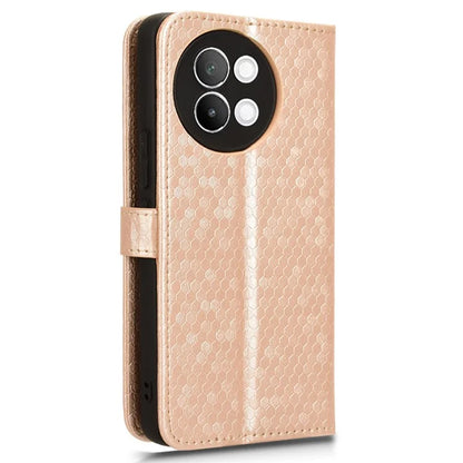 For vivo S18e 5G Magnetic Phone Case Dots Imprinted Card Holder Anti-scratch Cover