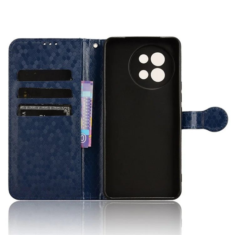 For vivo S18e 5G Magnetic Phone Case Dots Imprinted Card Holder Anti-scratch Cover