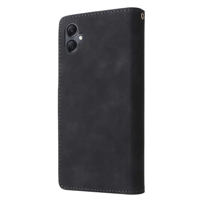 For Samsung Galaxy A05 4G Case Multiple Card Slots Anti-fall Zipper Pocket Leather Phone Cover