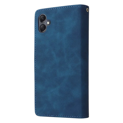 For Samsung Galaxy A05 4G Case Multiple Card Slots Anti-fall Zipper Pocket Leather Phone Cover
