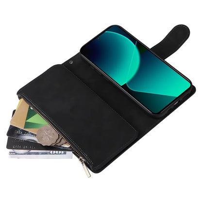 For Xiaomi 13T / 13T Pro / Redmi K60 Ultra Cell Phone Drop-proof Case Zipper Wallet Card Holder Leather Cover