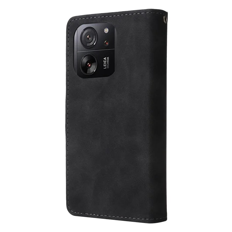 For Xiaomi 13T / 13T Pro / Redmi K60 Ultra Cell Phone Drop-proof Case Zipper Wallet Card Holder Leather Cover