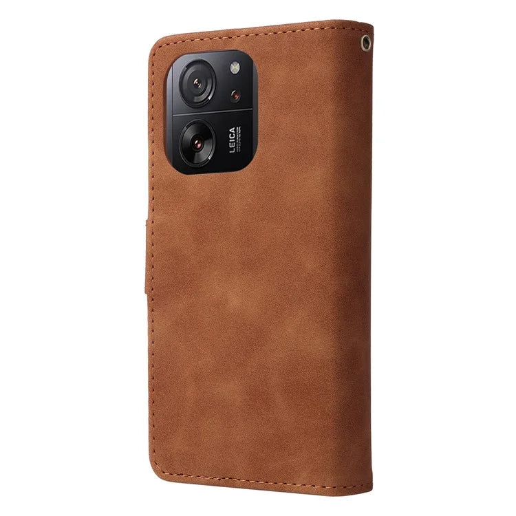 For Xiaomi 13T / 13T Pro / Redmi K60 Ultra Cell Phone Drop-proof Case Zipper Wallet Card Holder Leather Cover