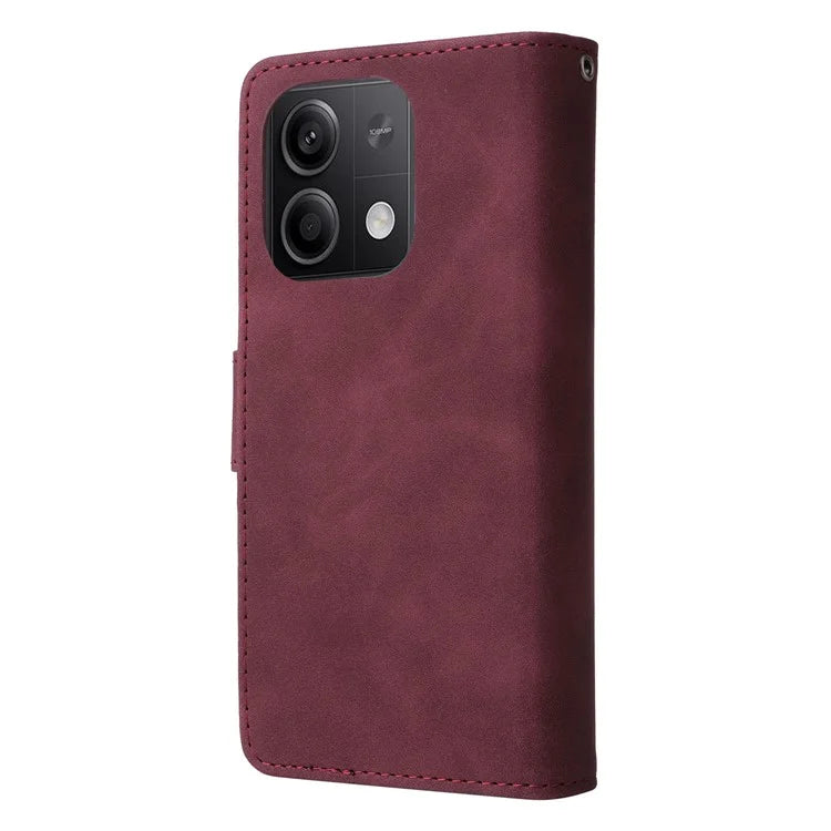 For Xiaomi Redmi Note 13 5G Case Leather Phone Protective Cover Zipper Wallet Card Holder