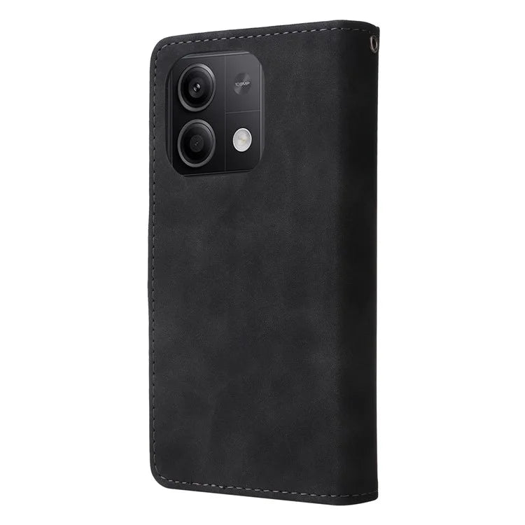 For Xiaomi Redmi Note 13 5G Case Leather Phone Protective Cover Zipper Wallet Card Holder