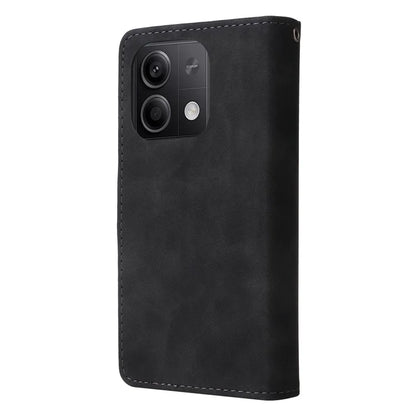 For Xiaomi Redmi Note 13 5G Case Leather Phone Protective Cover Zipper Wallet Card Holder