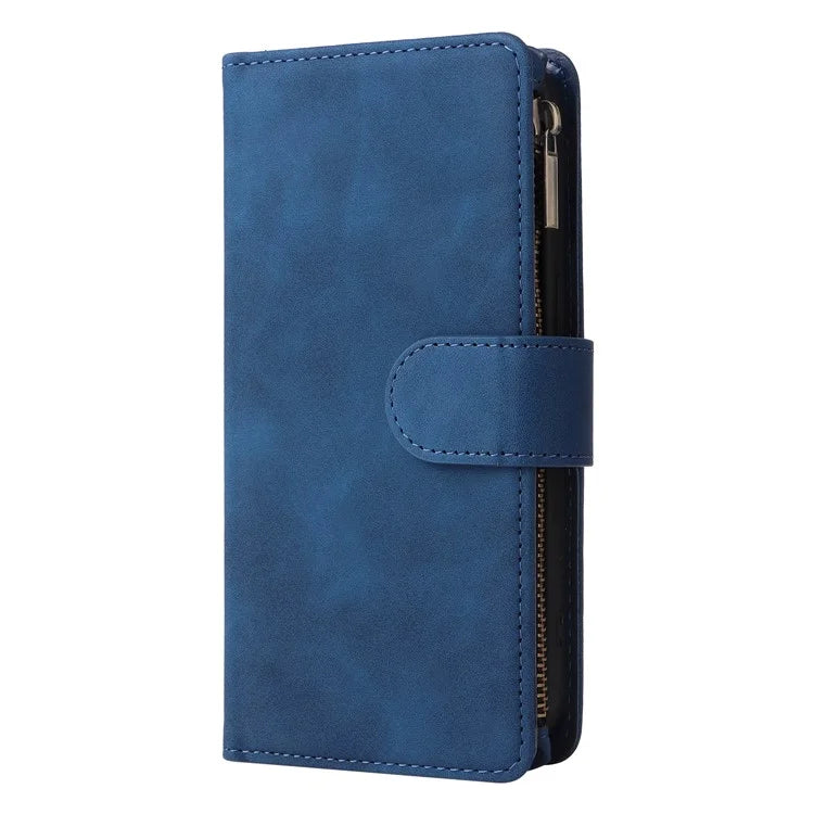 For Xiaomi Redmi Note 13 Pro 5G / Poco X6 5G PU Leather Wallet Mobile Phone Cover Case with Multiple Card Slots