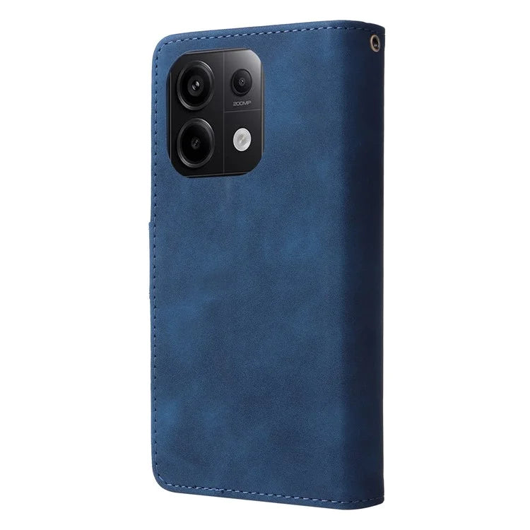 For Xiaomi Redmi Note 13 Pro 5G / Poco X6 5G PU Leather Wallet Mobile Phone Cover Case with Multiple Card Slots