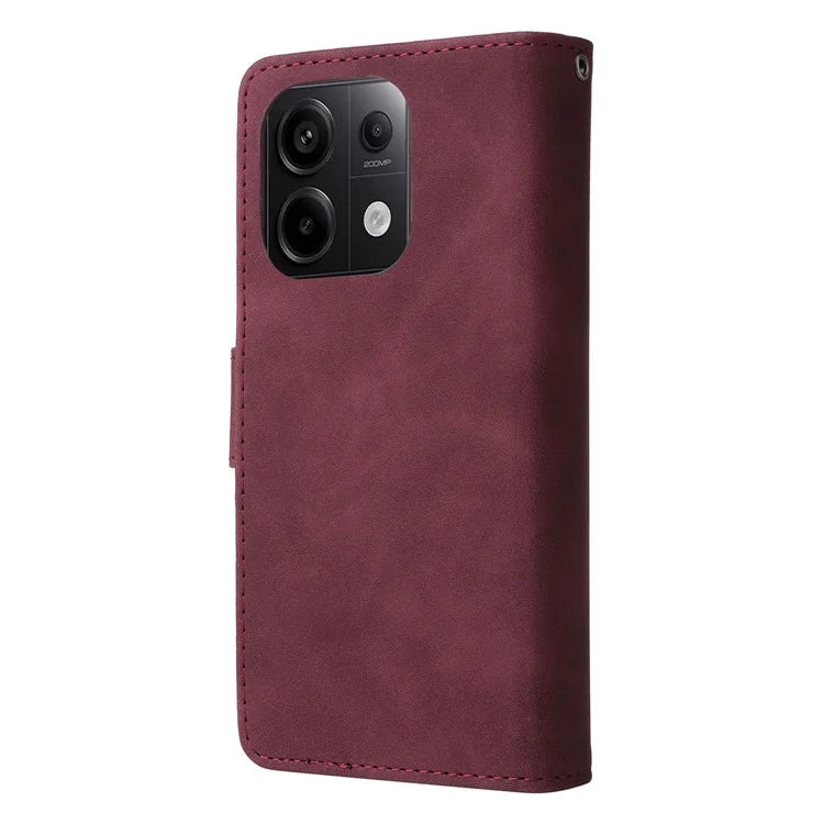 For Xiaomi Redmi Note 13 Pro 5G / Poco X6 5G PU Leather Wallet Mobile Phone Cover Case with Multiple Card Slots