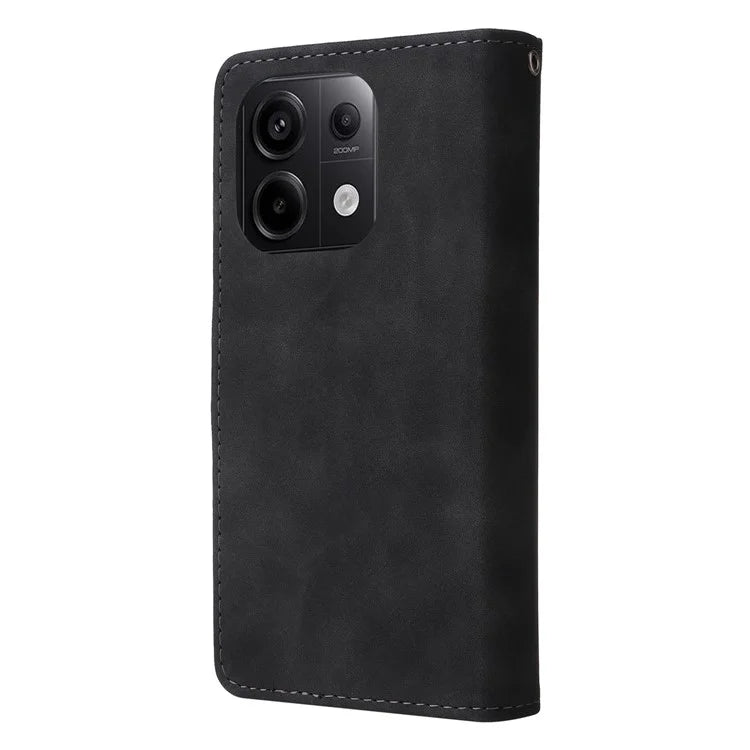 For Xiaomi Redmi Note 13 Pro 5G / Poco X6 5G PU Leather Wallet Mobile Phone Cover Case with Multiple Card Slots