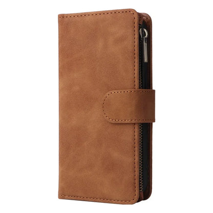 For Xiaomi Redmi Note 13 Pro 5G / Poco X6 5G PU Leather Wallet Mobile Phone Cover Case with Multiple Card Slots