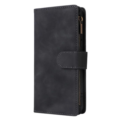 For Xiaomi Redmi Note 13 Pro+ 5G Zipper Pocket Phone Case PU Leather Protection Stand Cover