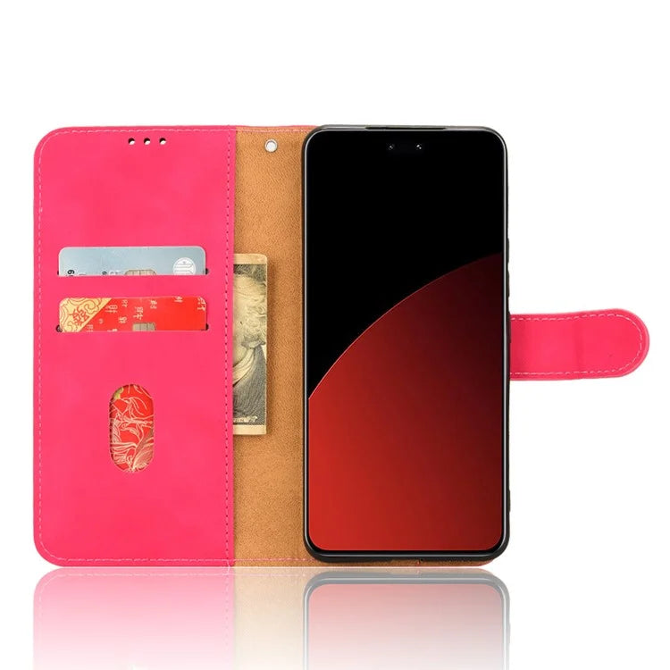 For Xiaomi Civi 4 Pro 5G / 14 Civi 5G Case Stand PU Leather Skin Touch Feeling Phone Cover