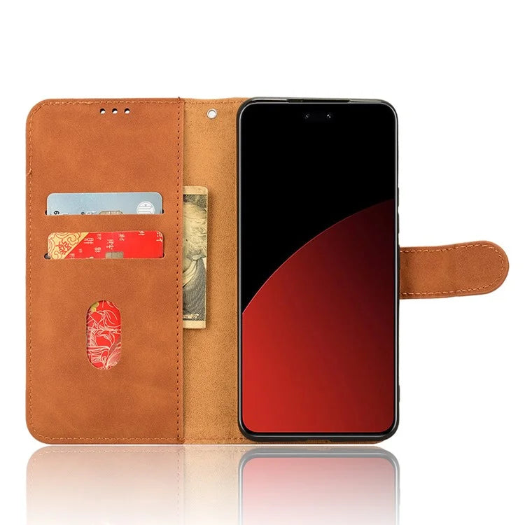 For Xiaomi Civi 4 Pro 5G / 14 Civi 5G Case Stand PU Leather Skin Touch Feeling Phone Cover