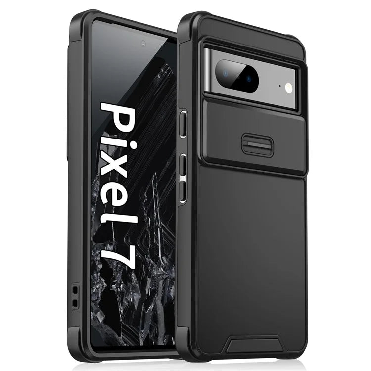 For Google Pixel 7 5G Case Slide Camera Shield PC+TPU Bump Proof Cell Phone Cover