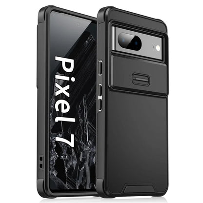 For Google Pixel 7 5G Case Slide Camera Shield PC+TPU Bump Proof Cell Phone Cover