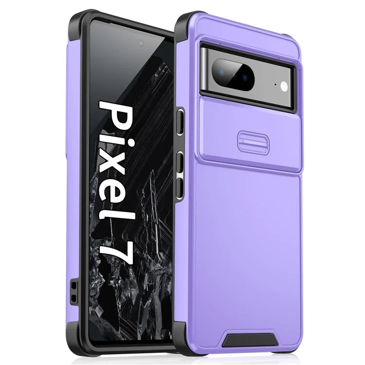 For Google Pixel 7 5G Case Slide Camera Shield PC+TPU Bump Proof Cell Phone Cover