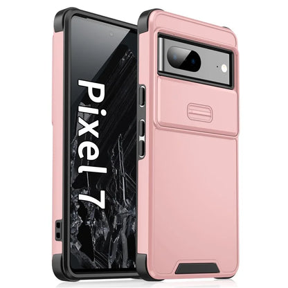 For Google Pixel 7 5G Case Slide Camera Shield PC+TPU Bump Proof Cell Phone Cover