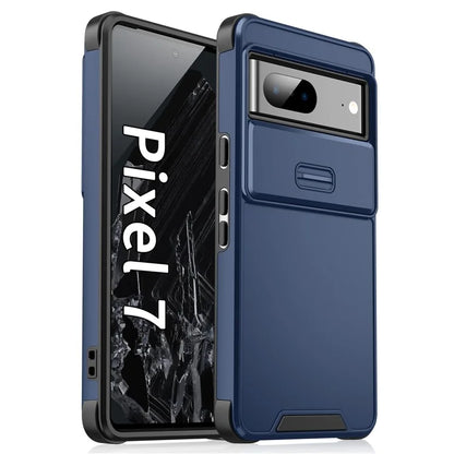 For Google Pixel 7 5G Case Slide Camera Shield PC+TPU Bump Proof Cell Phone Cover