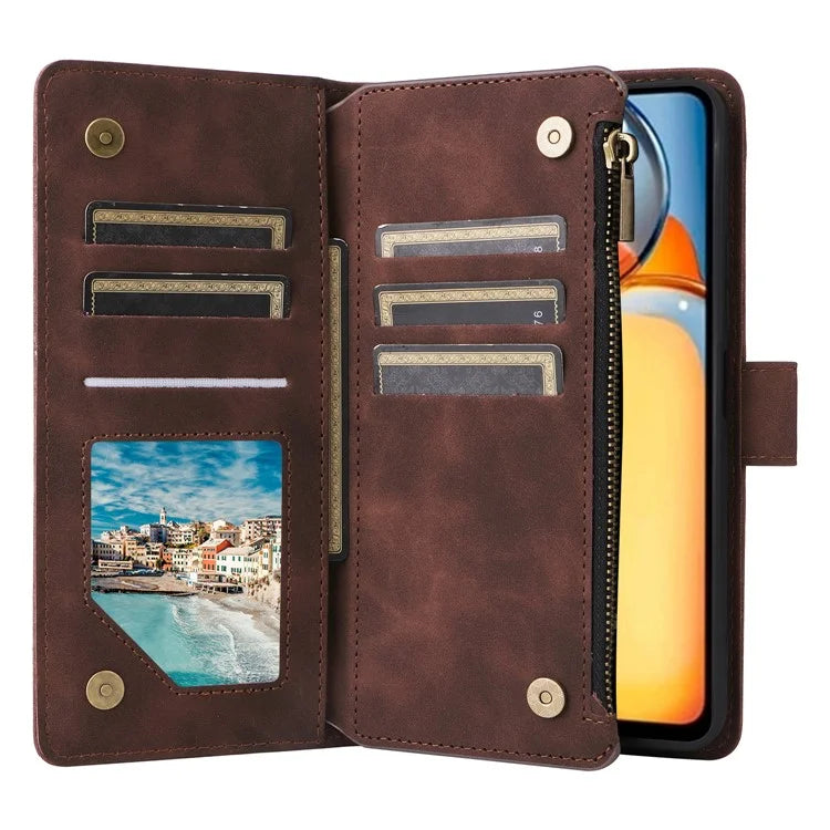 For Xiaomi Poco C65 4G / Redmi 13C 4G / 5G Cell Phone Case Multiple Card Slots Leather Protection Cover
