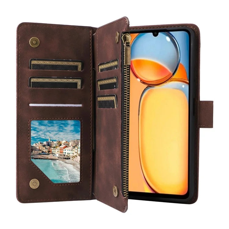 For Xiaomi Poco C65 4G / Redmi 13C 4G / 5G Cell Phone Case Multiple Card Slots Leather Protection Cover