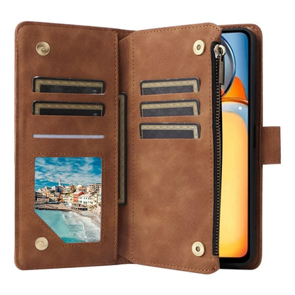 For Xiaomi Poco C65 4G / Redmi 13C 4G / 5G Cell Phone Case Multiple Card Slots Leather Protection Cover