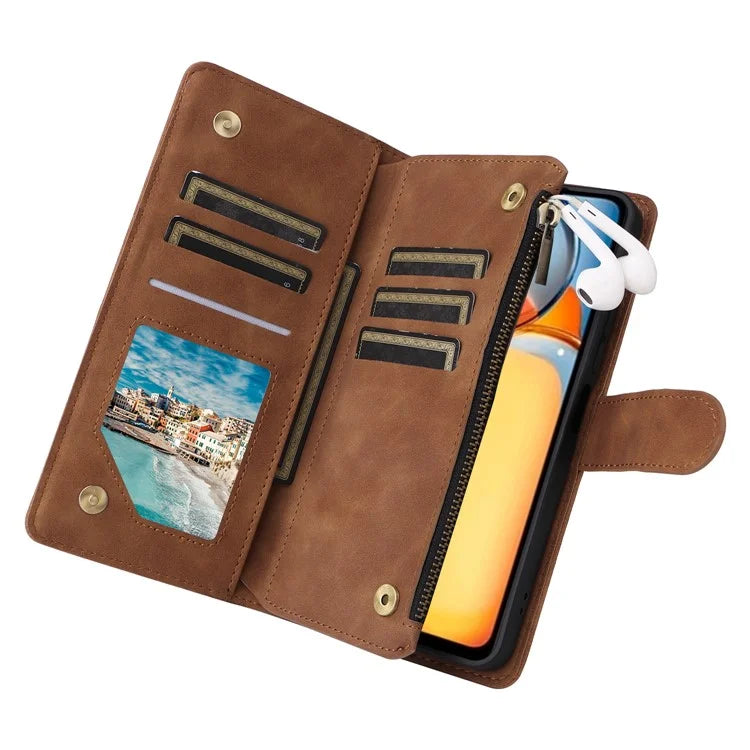 For Xiaomi Poco C65 4G / Redmi 13C 4G / 5G Cell Phone Case Multiple Card Slots Leather Protection Cover