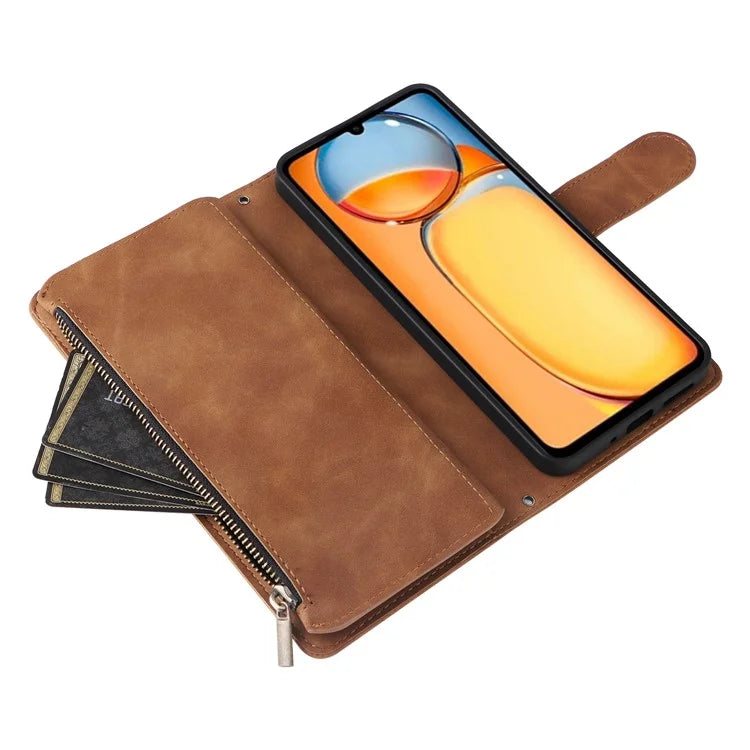 For Xiaomi Poco C65 4G / Redmi 13C 4G / 5G Cell Phone Case Multiple Card Slots Leather Protection Cover