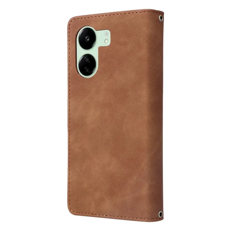 For Xiaomi Poco C65 4G / Redmi 13C 4G / 5G Cell Phone Case Multiple Card Slots Leather Protection Cover