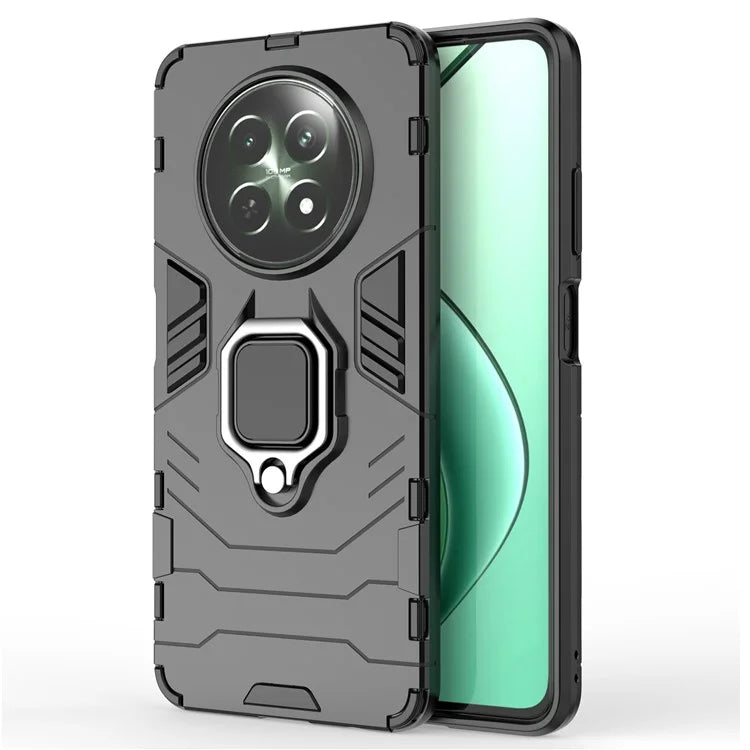For Realme 12 5G Case PC+TPU Bump Proof Protective Shell with Ring Kickstand