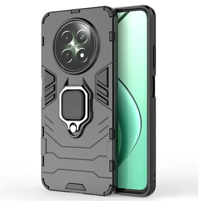 For Realme 12 5G Case PC+TPU Bump Proof Protective Shell with Ring Kickstand