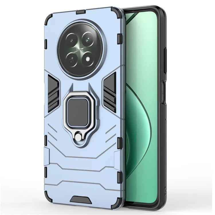 For Realme 12 5G Case PC+TPU Bump Proof Protective Shell with Ring Kickstand