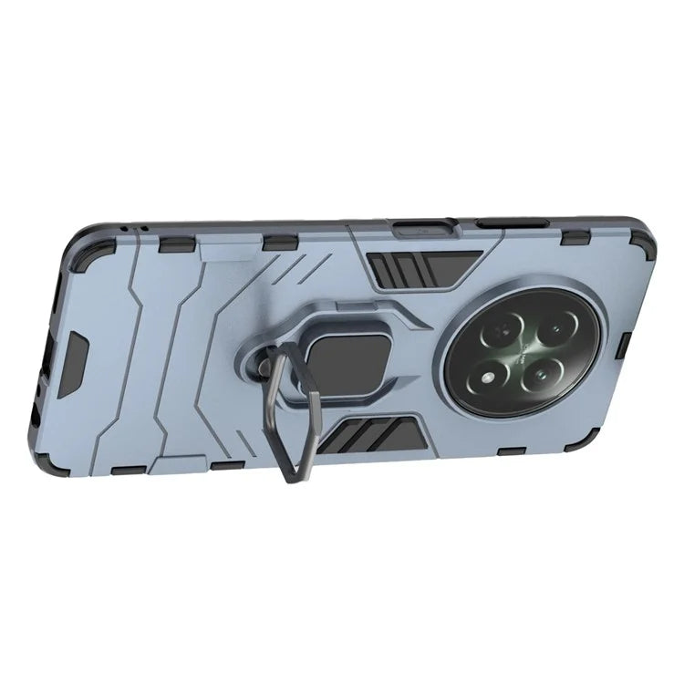 For Realme 12 5G Case PC+TPU Bump Proof Protective Shell with Ring Kickstand