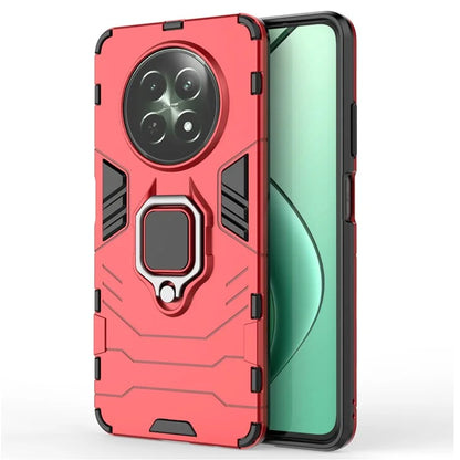 For Realme 12 5G Case PC+TPU Bump Proof Protective Shell with Ring Kickstand