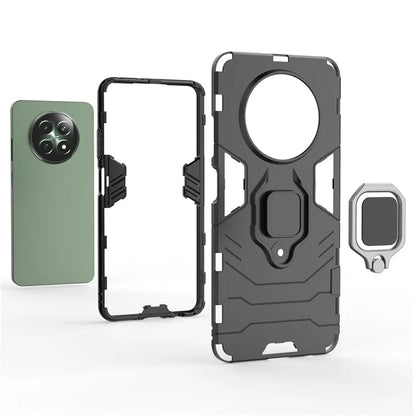 For Realme 12 5G Case PC+TPU Bump Proof Protective Shell with Ring Kickstand