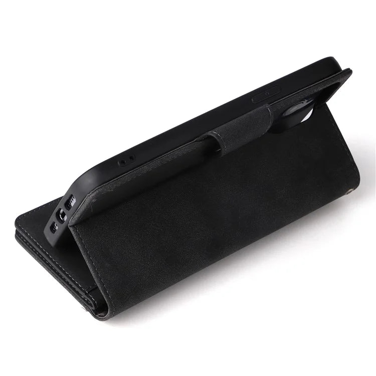 For iPhone 12 Pro Max Case Rivet Decor PU Leather Wallet Flip Phone Cover