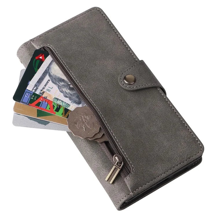 For iPhone 12 Pro Max Case Rivet Decor PU Leather Wallet Flip Phone Cover