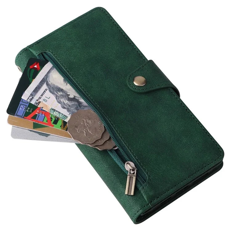For iPhone 12 Pro Max Case Rivet Decor PU Leather Wallet Flip Phone Cover