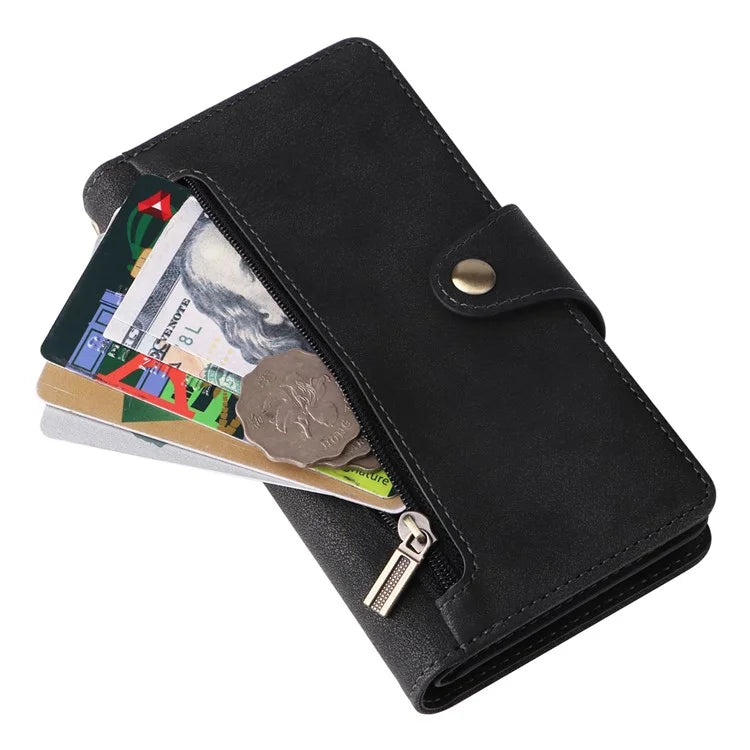 For iPhone 12 mini Shockproof Case Rivet Decor PU Leather Phone Cover